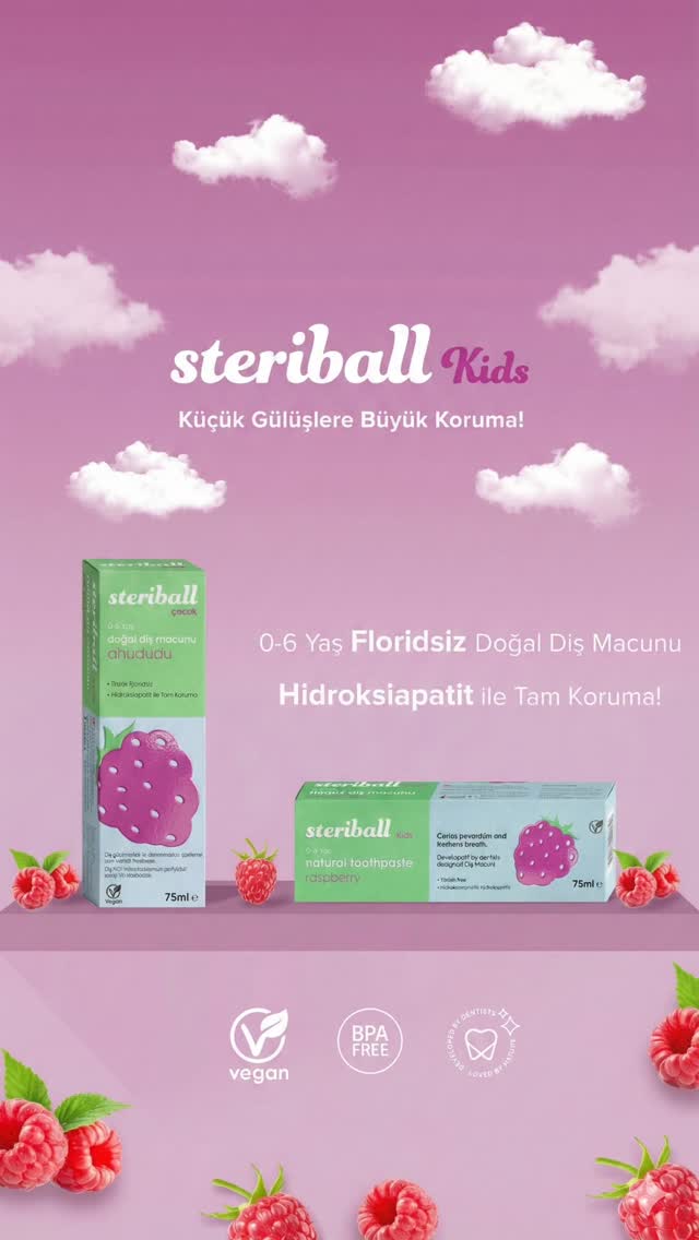 Steriball Kids Doğal Diş Macunu