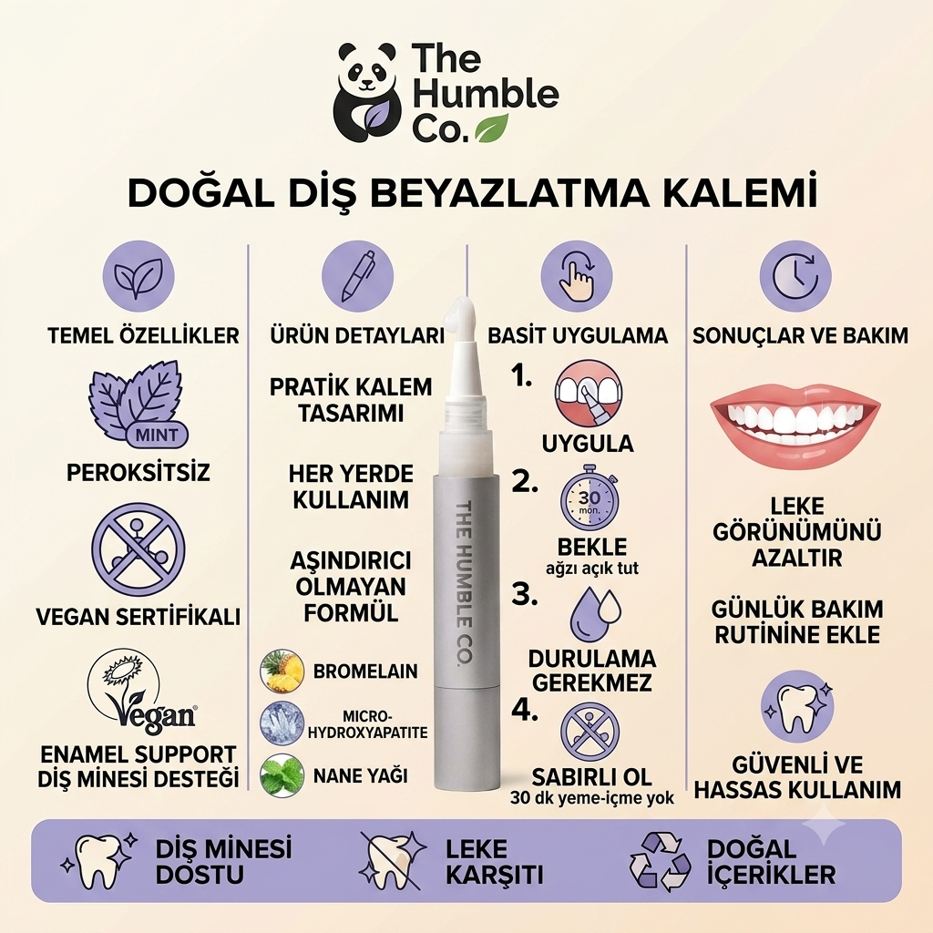 The Humble Co. Doğal Diş Beyazlatma Kalemi