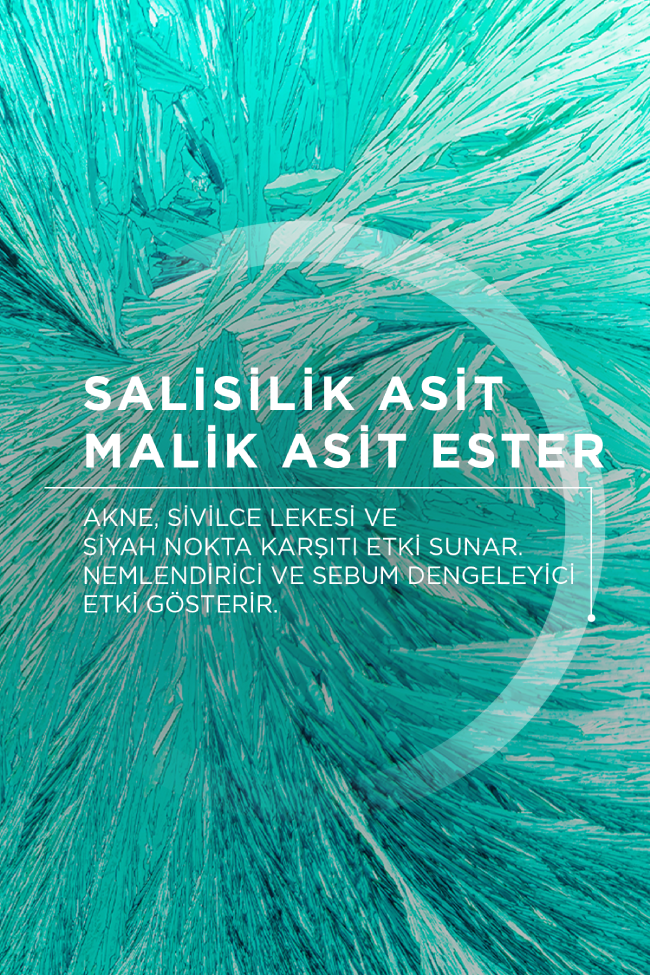 Salisilik Asit ve Malik Asit Ester İçeren Leke Karşıtı Sebum Dengeleyici