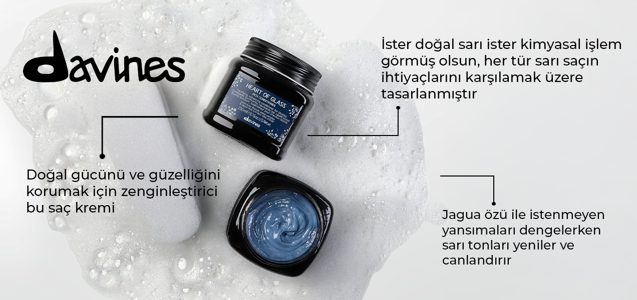 Davines Heart of Glass Sarı Saç Bakım Kremi