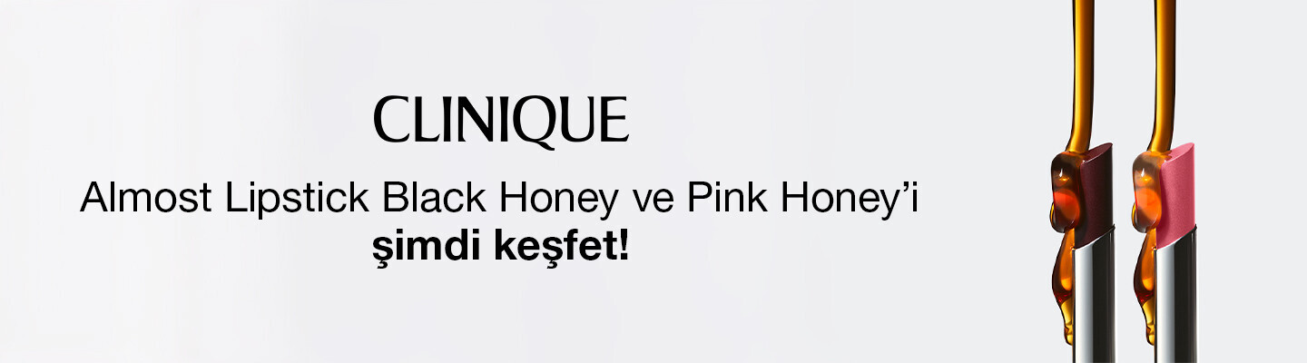 Clinique Almost Lipstick Black Honey ve Pink Honey Dudak Renkleri