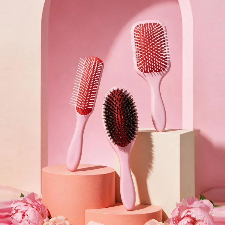 Denman Pink Crush koleksiyonu pembe saç fırçaları