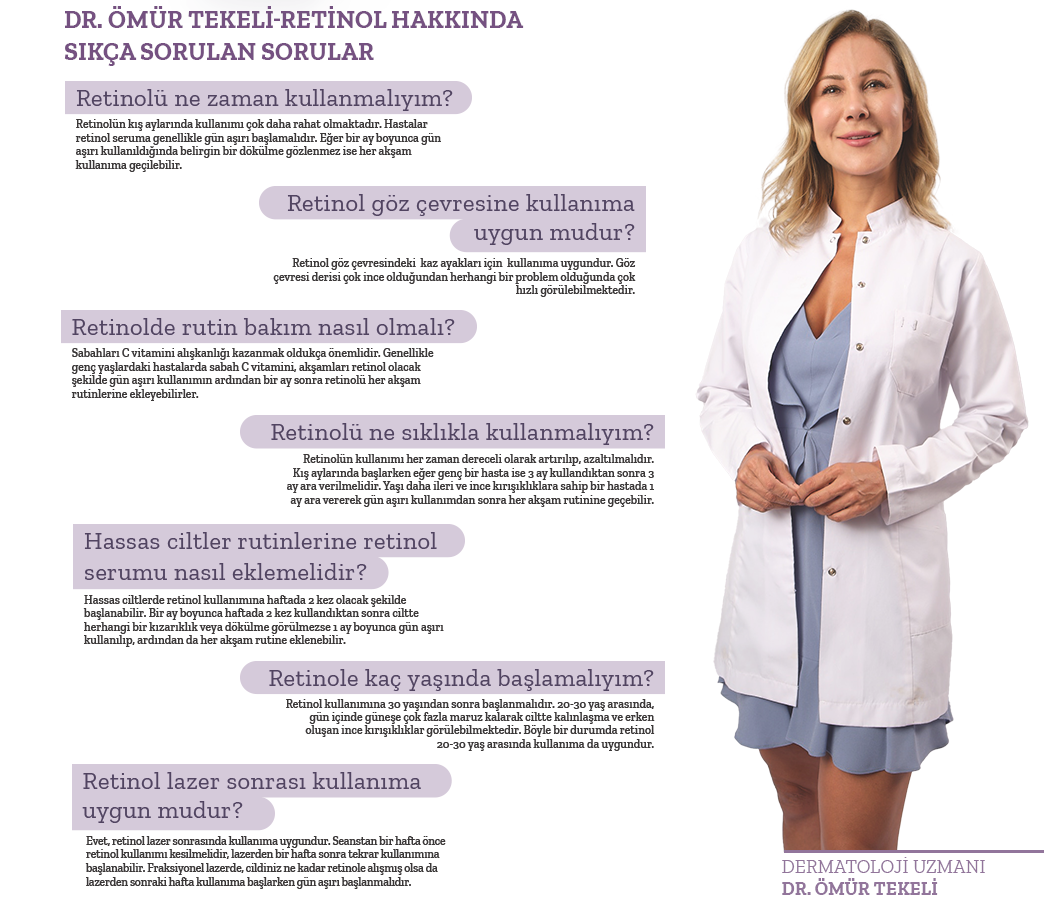 Dr. Ömür Tekeli - Retinol Hakkında Sıkça Sorulan Sorular