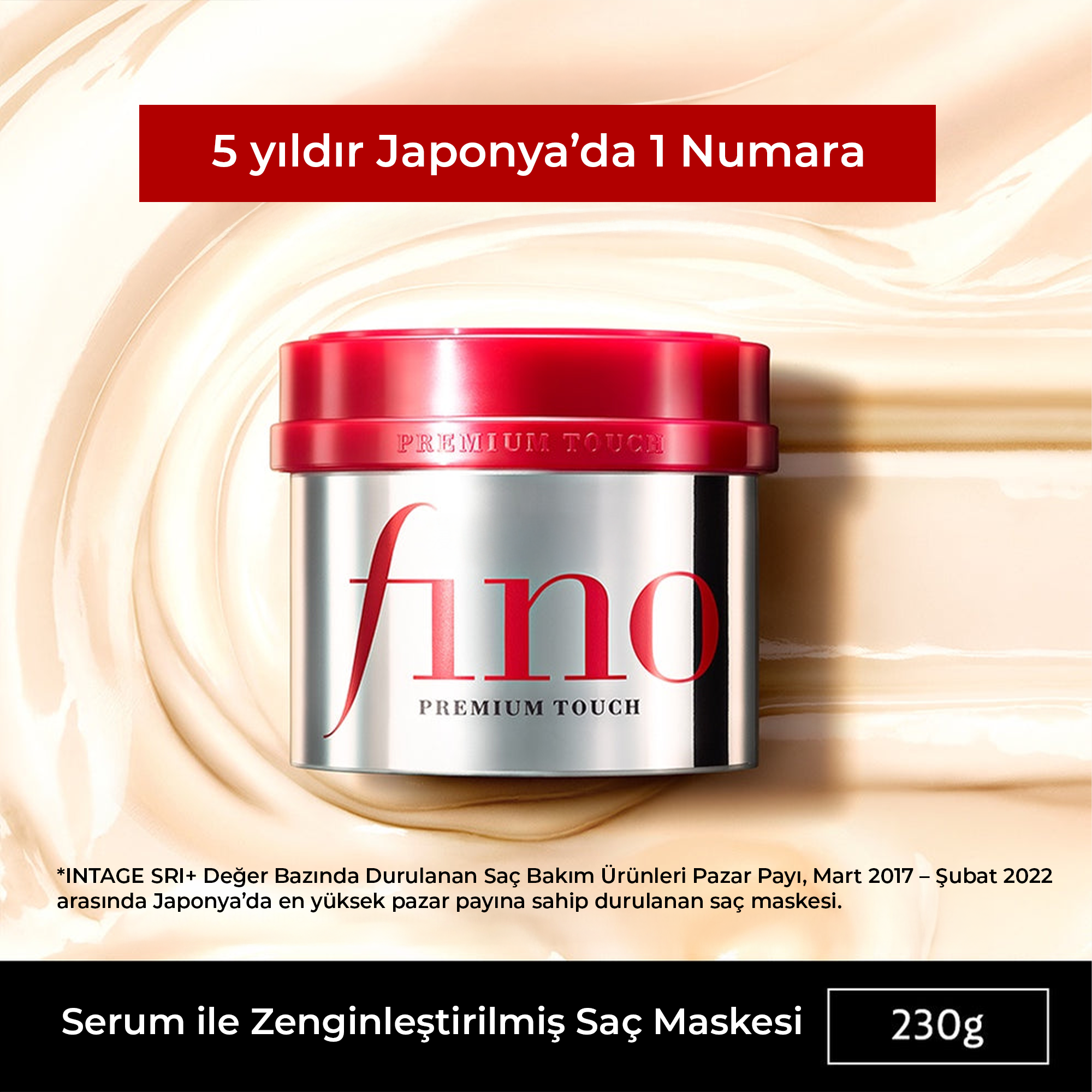 Fino 5 yıldır Japonya’da 1 numaralı serum ile zenginleştirilmiş saç maskesi