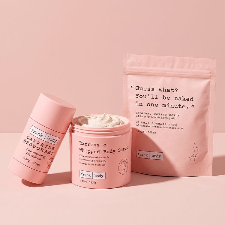 Frank Body Caffeinated kahve peeling serisi