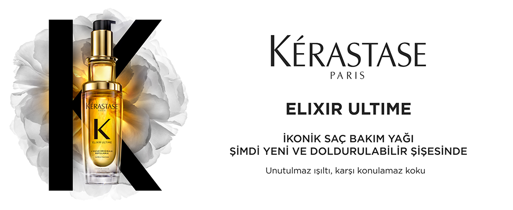 Kerastase Elixir Ultime reklam ikonik saç bakım yağı