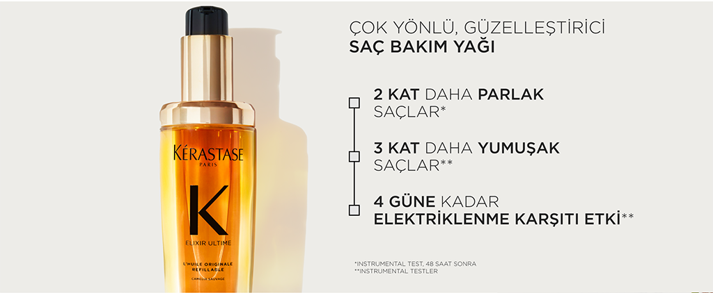 Kerastase Elixir Ultime özellikler 2 kat daha parlak saçlar