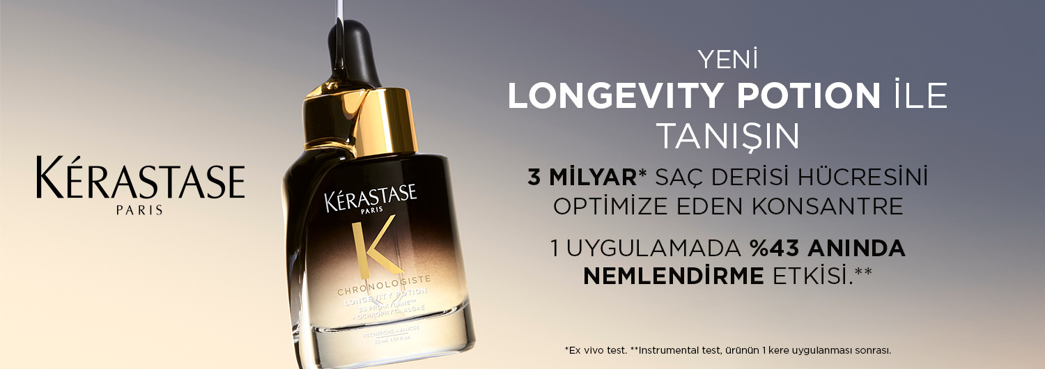 Kerastase Chronologiste Longevity Potion Yaşlanma Belirtileriyle Zayıflamış Saçlar İçin Saç Derisi Serumu Keşfet