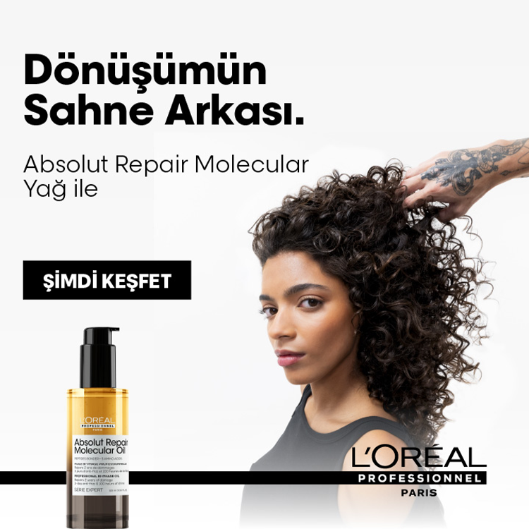 L’Oréal Professionnel Serie Expert Absolut Repair Molecular bakım yağı - Dönüşümün Sahne Arkası görseli