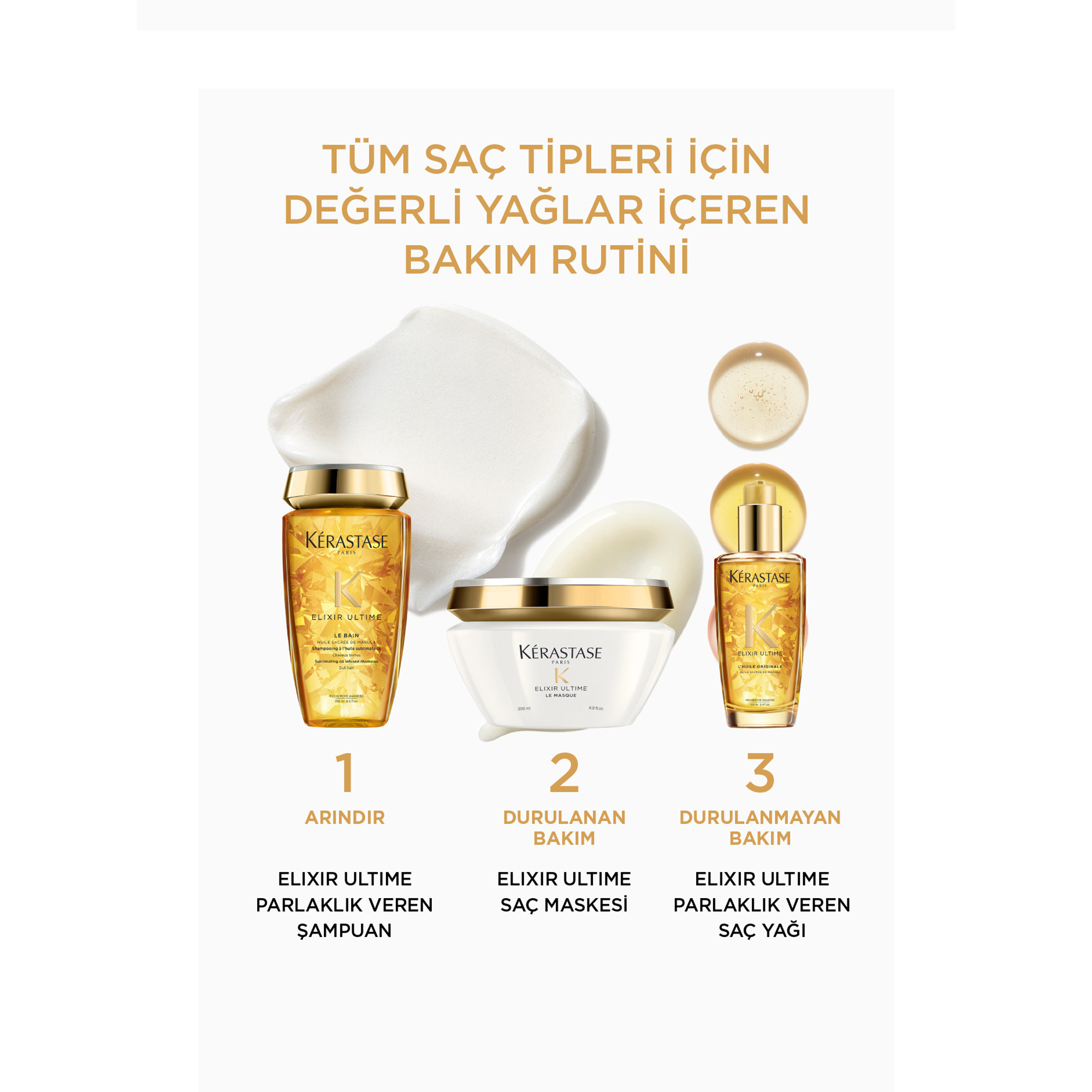 Kerastase Elixir Parlaklık Veren Saç Bakım Serisi