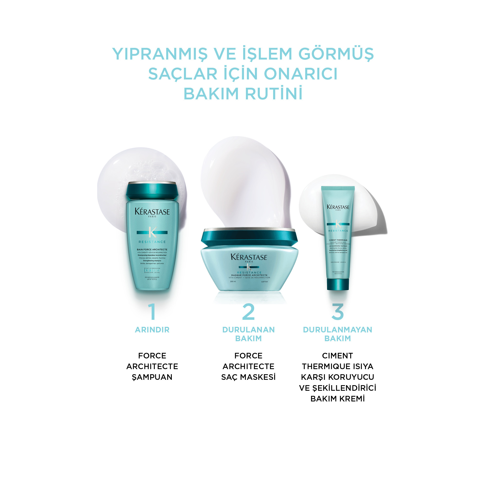 Kerastase Resistance ile yıpranmış ve işlem görmüş saçlar için onarıcı bakım serisini keşfet!