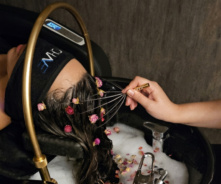 Hair spa detayı
