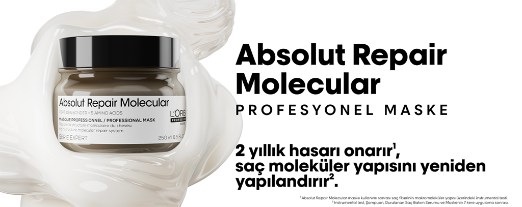 L'Oréal Professionnel Absolut Repair Molecular ürün seti şampuan serum ve maske