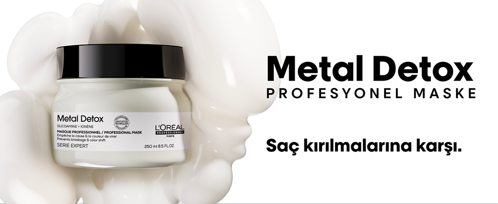Metal Detox profesyonel maske saç kirliliklerine karşı koruma