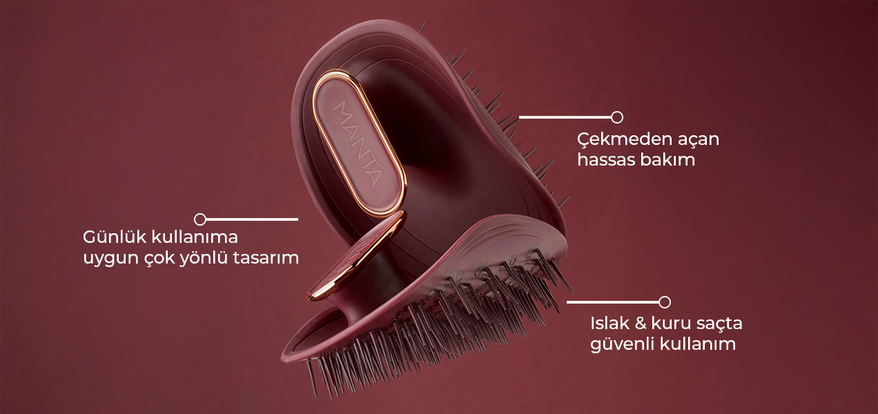 Manta günlük kullanım saç fırçası
