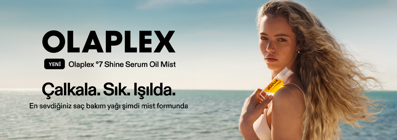 Olaplex No.7 Shine Serum Oil Mist lansman banner