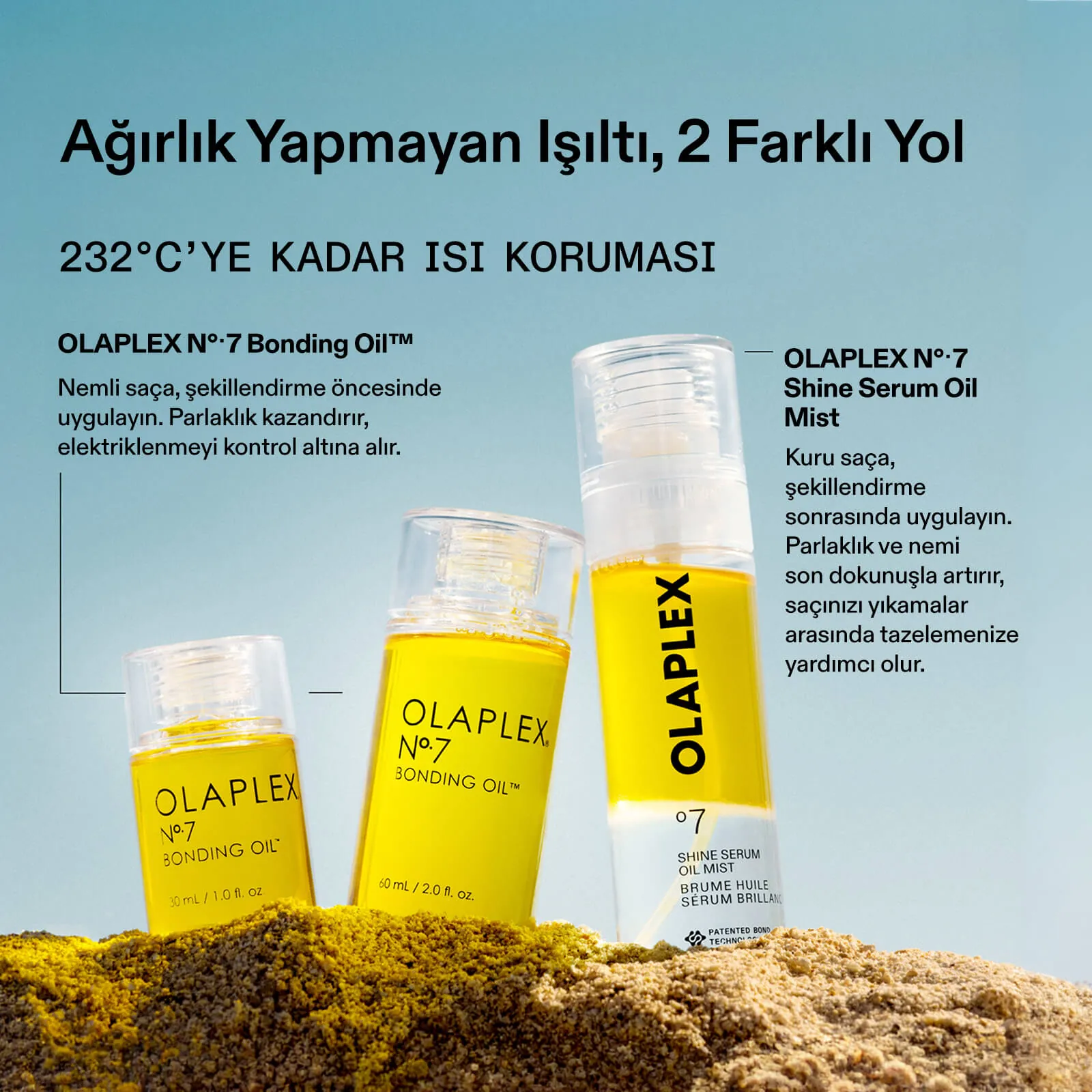 Olaplex Bonding Oil ısı koruması