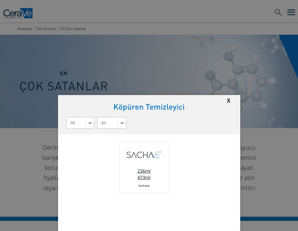 CeraVe Yetkili Satıcı Sachane