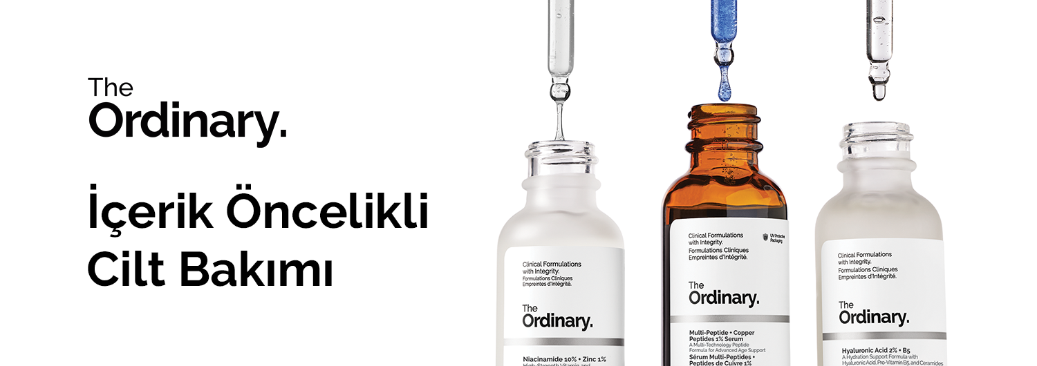 The Ordinary klinik etkili cilt bakımı