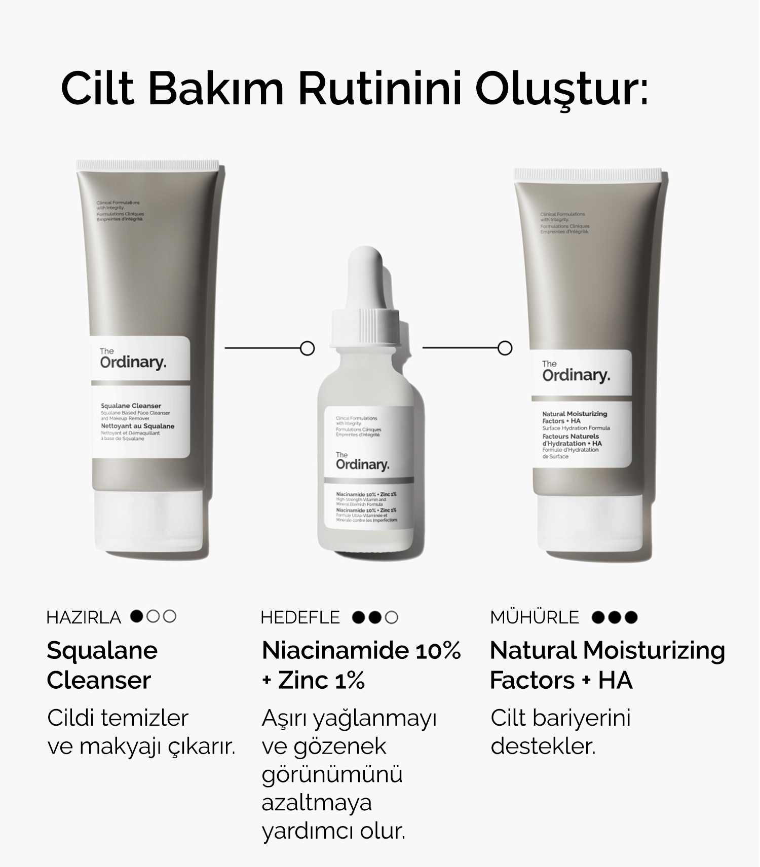 The Ordinary ile cilt bakım rutini oluştur