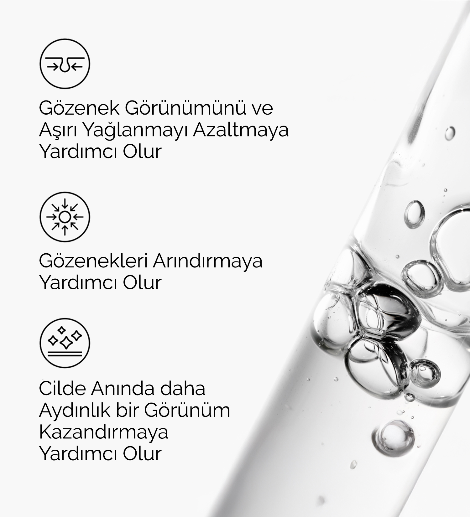 The Ordinary gözenekleri arındırmaya yardımcı olur