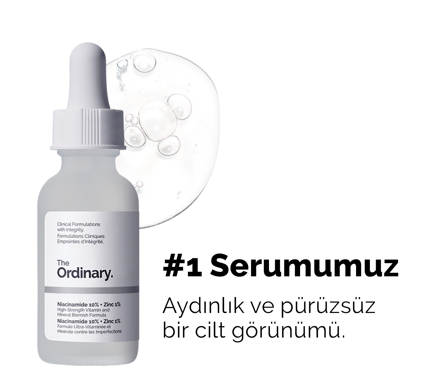 The Ordinary serum ile aydınlık ve pürüzsüz bir cilt görünümü