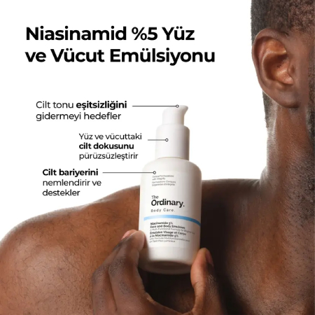 Cilt tonu eşitsizliğini gideren niacinamide emülsiyon