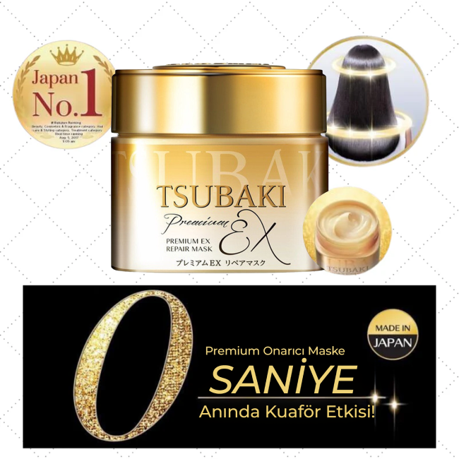 Tsubaki Premium Ex Repair Mask salon etkili yoğun bakım