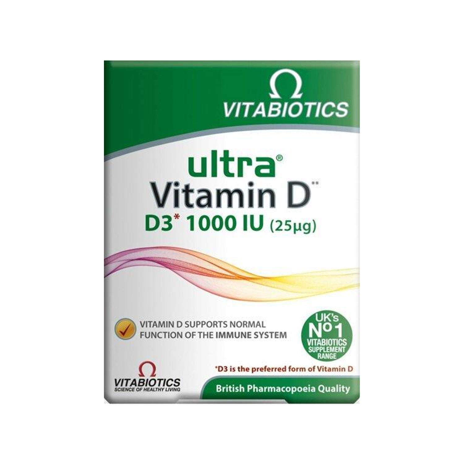 Vitabiotics Ultra Vitamin D D3 1000 IU 96 Tablet Sachane