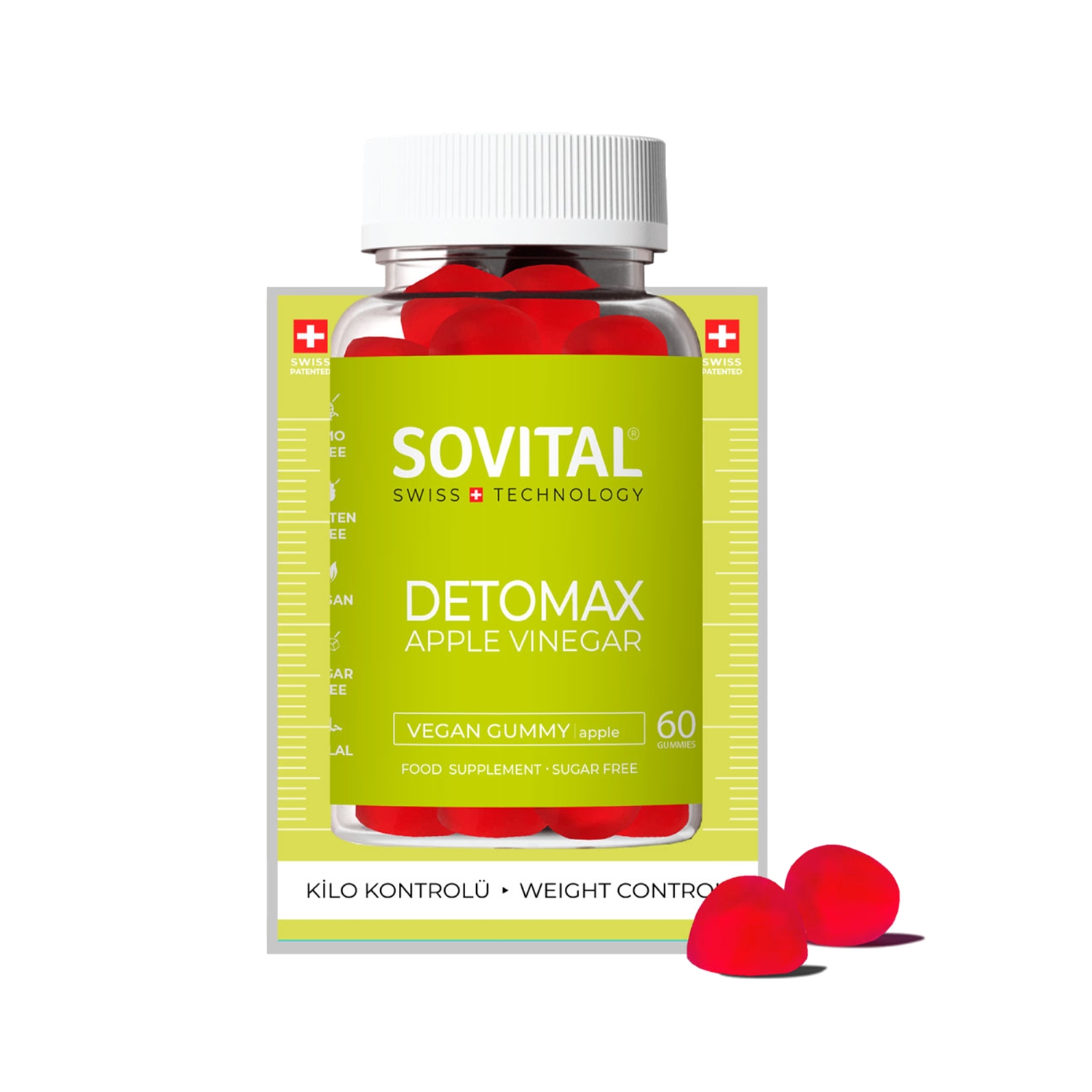Sovital Hair Vitamin 60 Adet + Detomax Gummy 60 Adet