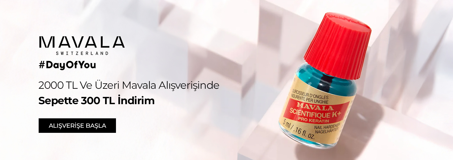 Mavala Ürünlerinde 2000 TL Ve Üzeri Alışverişlerinde 300 TL İndirim!