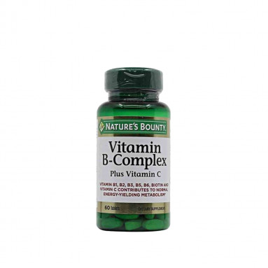 Nature's Bounty Vitamin B-Complex Plus Vitamin C 60 Tablet