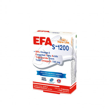 EFA S-1200 Balık Yağı İçeren Takviye Edici Gıda 90 Kapsül
