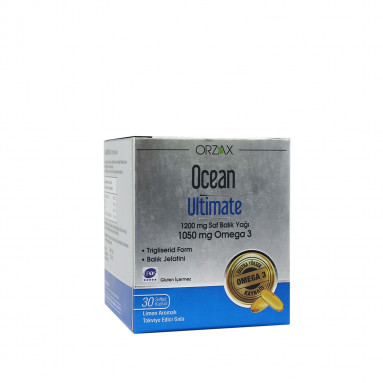 Orzax Ocean Ultimate Limon Aromalı Takviye Edici Gıda 30 Kapsül