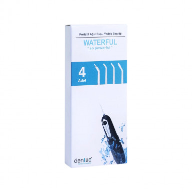 Dentac Waterful Portatif Ağız Temizleme Duşu Yedek Başlığı 4 Adet