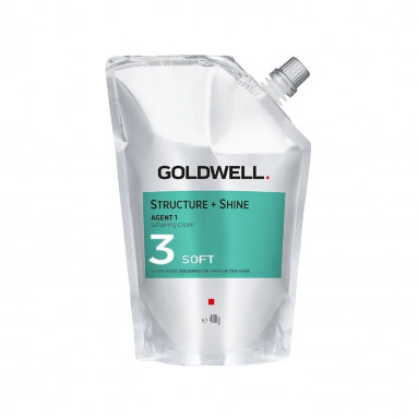Goldwell Structure + Shine Agent 1 Hassaslaşmış Boyalı ve Röfleli Saçlar İçin Kalıcı Düzleştirici 3 Soft 400 g