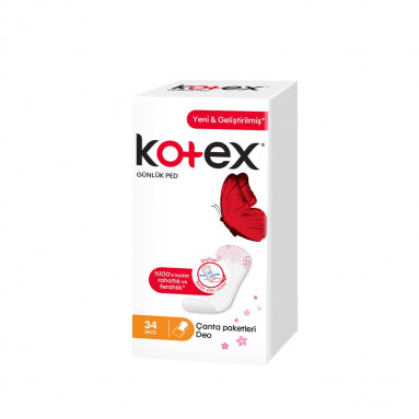 Kotex Parfümlü İnce Günlük Ped 34 Adet