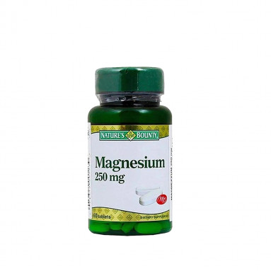 Nature's Bounty Magnesium 250 mg Magnezyum 60 Tablet